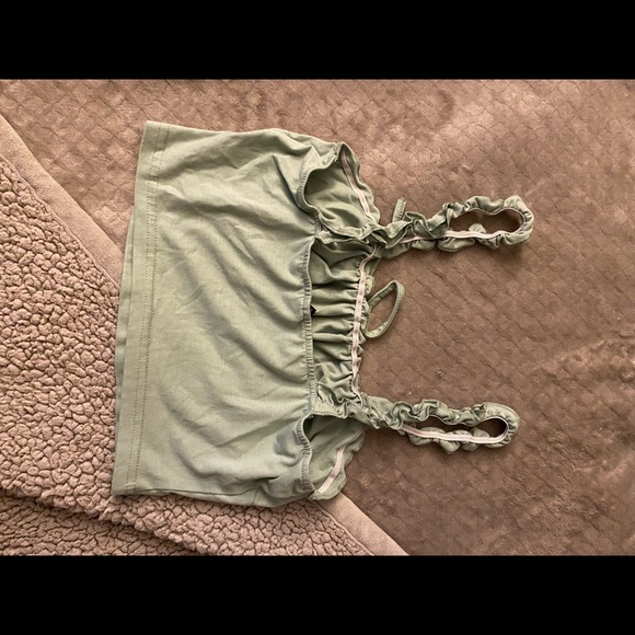 Shein Green Crop Top - Picture 2 of 2